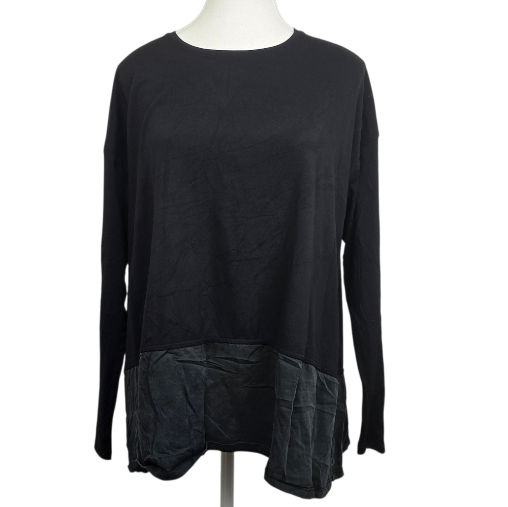 Lululemon Athletica Ease Of Mind Black Long Sleeve Shirt | Mixed Media
